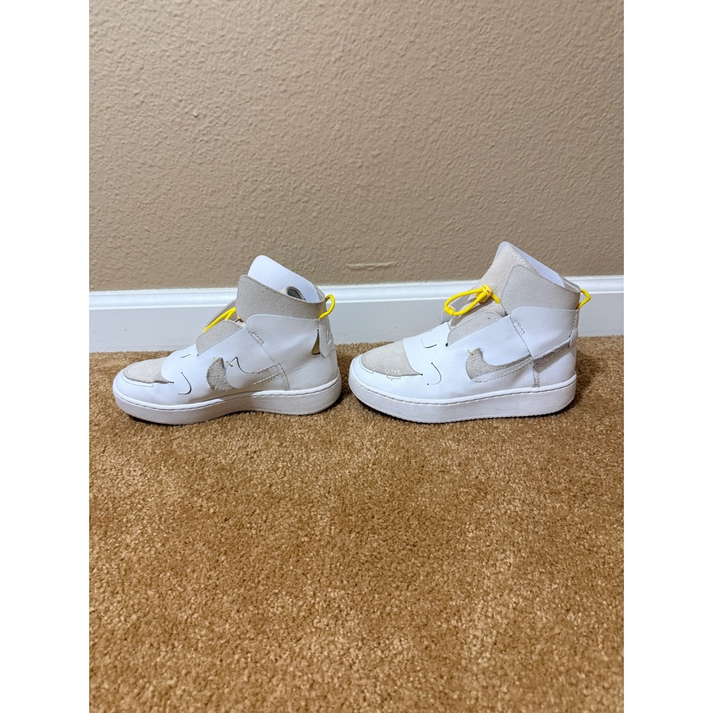 Nike Vandalised High White Chrome Yellow Womens Sneakers BQ3610-100 Size 6
